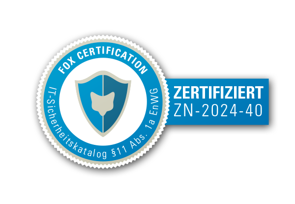 Siegel Fox Certification IT-SicherheitskatalogZN-2024-40 zertifiziert